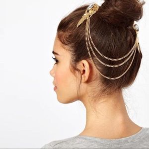 Baublebar Gold Hairchain Clips